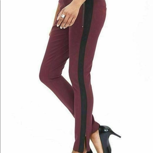 BANANA Republic Sloan Fit Side Stripe Ankle Zip Pants, size 6P - Picture 1 of 11